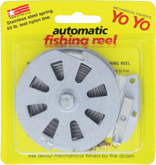 Yo Yo Yo Yo Automatic Fishing Reel Flat Stainless steel spring