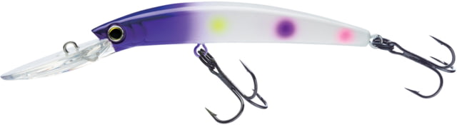 Yo-Zuri Crystal Minnow Deep Diver Walleye Trolling Bait 3/8oz 3-1/2in 7ft #6 Hooks Purple Wonderbread