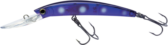 Yo-Zuri Crystal Minnow Deep Diver Walleye Trolling Bait 9/16oz 4-3/8in 10ft #2 Hooks Midnight