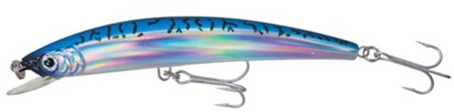 Yo-Zuri Crystal Minnow Floater Sil/Blu Stripe 4-3/8 in