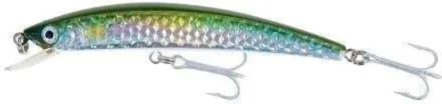 Yo-Zuri Crystal Minnow Floater Green/Silver 1/4 oz 3-5/8 in