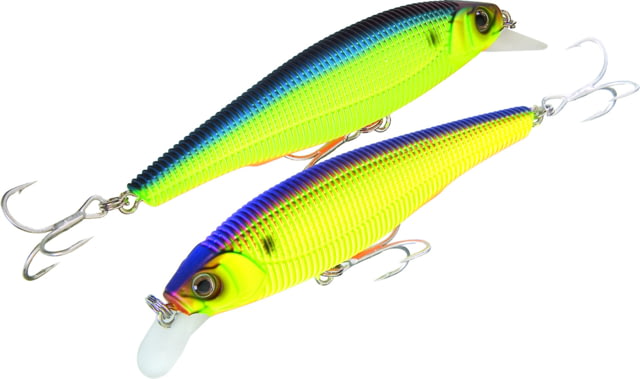 Yo-Zuri Sashimi Jerkbait Susp Chartreuse Shadow 7/16 oz 3-1/2 in