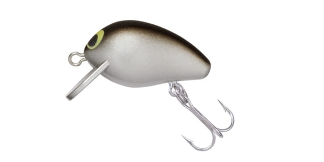 Yo-Zuri Snap Beans Sinking Crankbait 1/16oz 1in 1-2 Feet 12 Hooks Silver/Black