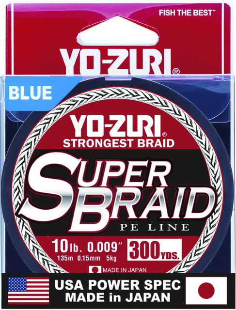 Yo-Zuri SuperBraid Line 10lb 300yd Blue Boxed YZ SB 10LB BL 300YD