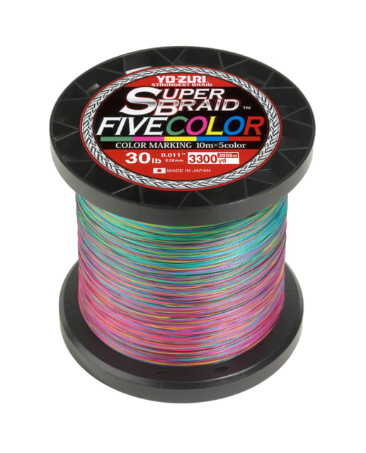 Yo-Zuri Yo-Zuri SuperBraid Five Color Line 30Lbs  yd Multi YZ SB 30LB 5C