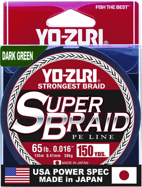 Yo-Zuri SuperBraid Line 65lb 150yd Green Boxed