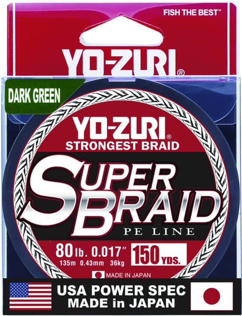 Yo-Zuri SuperBraid Line 80lb 150yd Green Boxed
