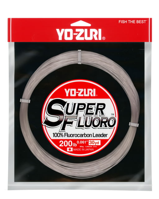 Yo-Zuri Superfluoro Fishing Line 30yd 200lb Natural Clear YZ SF 200LB NCL 30YD