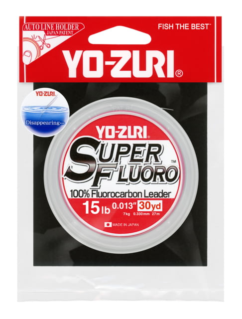 Yo-Zuri Superfluoro Fishing Line 30yd 15lb Natural Clear YZ SF 15LB NCL 30YD