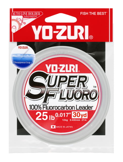 Yo-Zuri Superfluoro Fishing Line 30yd 25lb Natural Clear YZ SF 25LB NCL 30YD