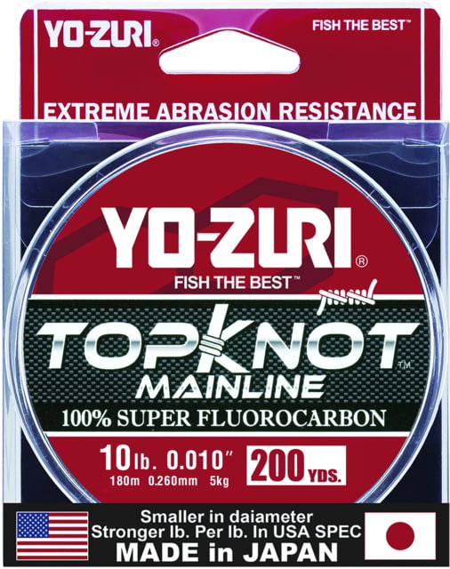 Yo-Zuri Topknot Fluorocarbon Line 10lb 200yd Clear Boxed