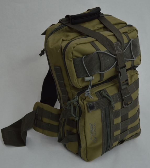 Yukon Outfitters Overwatch Sling Pack 17x12x4in Coyote/Foliage