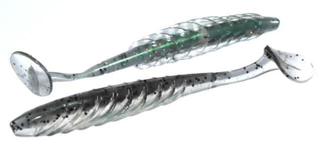 Yum Pulse Swimbait-Soft Plastic Swimbaits 8 Pack 4.5in Gray Flake Shad