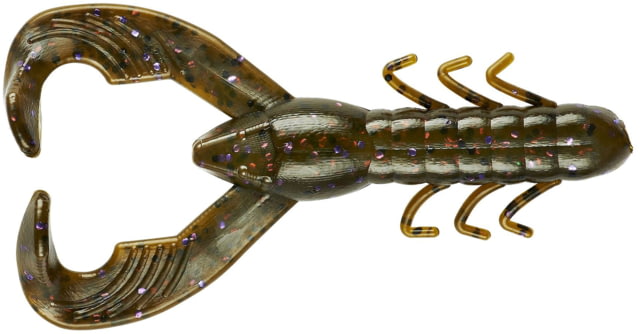 Yum Yum Christie Craw Swim Bait 30 Pack 3.5in Green Pumpkin/Purple 30pk