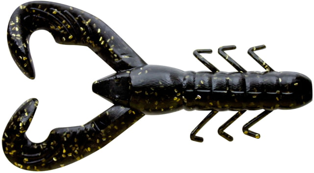 Yum Yum Christie Craw Swim Bait 8 Pack 3.5in Black Gold Flake