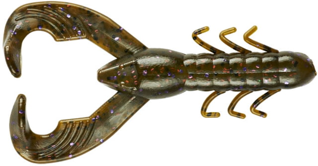 Yum Yum Christie Craw Swim Bait 8 Pack 3.5in Green Pumpkin Purple Flake 8