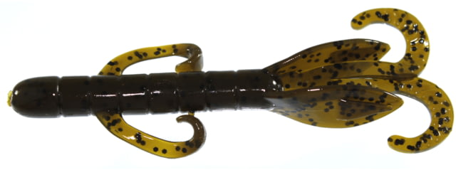 Yum Yum Christie Critter Swim Bait 10 Pack 3.5in Green Pumpkin