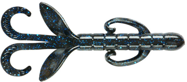 Yum Yum Christie Critter Swim Bait 8 Pack 4.5in Black Blue Flake