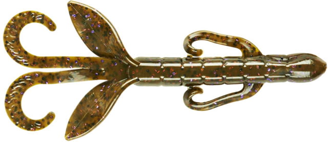 Yum Yum Christie Critter Swim Bait 8 Pack 4.5in Green Pumpkin Purple Flake 8