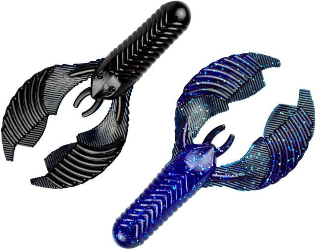Yum Yum Craw Chunk Bait 3.25in Black Blu Shdw