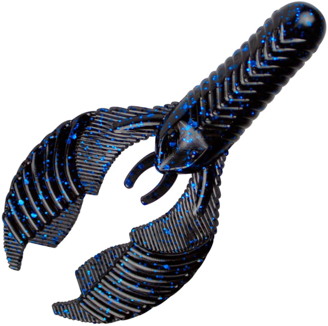Yum Craw Chunk Bait 3.25in Blue Black Flk