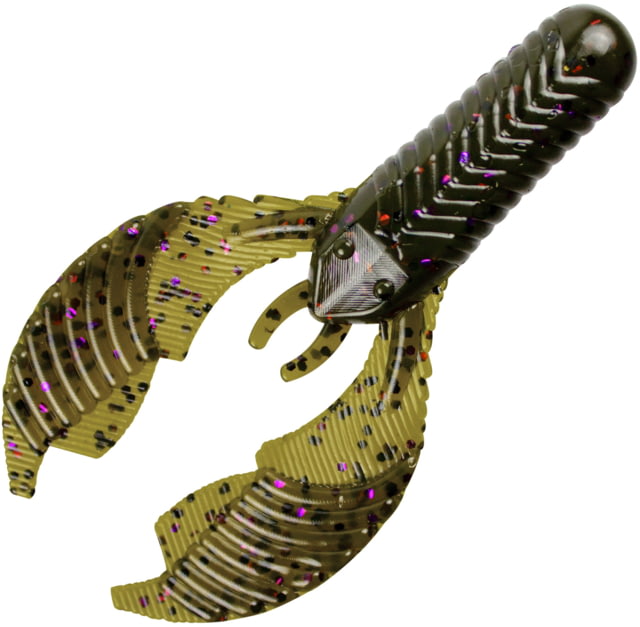 Yum Yum Craw Chunk Bait 3.25in Green Pkn/Prpl