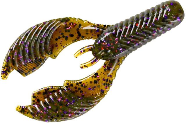 Yum Yum Craw Chunk Bait 8 Pack 2.75in Green Pumpkin Purple