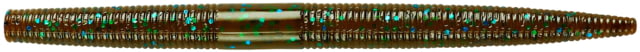 Yum Dinger 8 Pack 5in green Pumpkin/Blue Flk