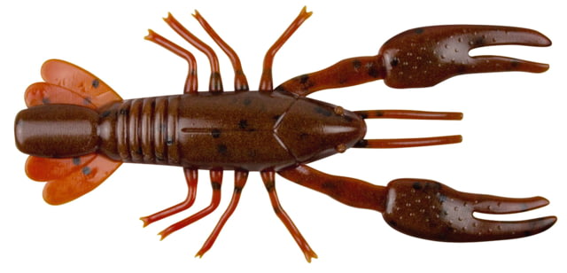 Yum Yum Ned Craw Bait 2in Dark Brown/Rd Brwn