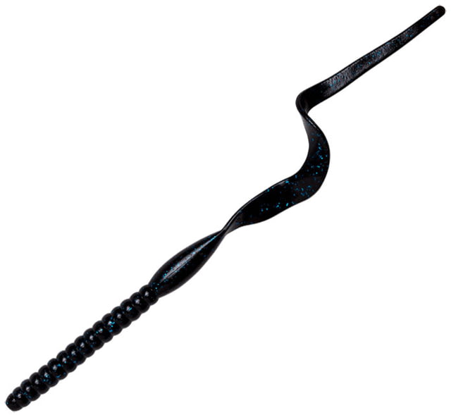 Yum Yum Ribbontail Bait 7.5in Black/Blue Flake