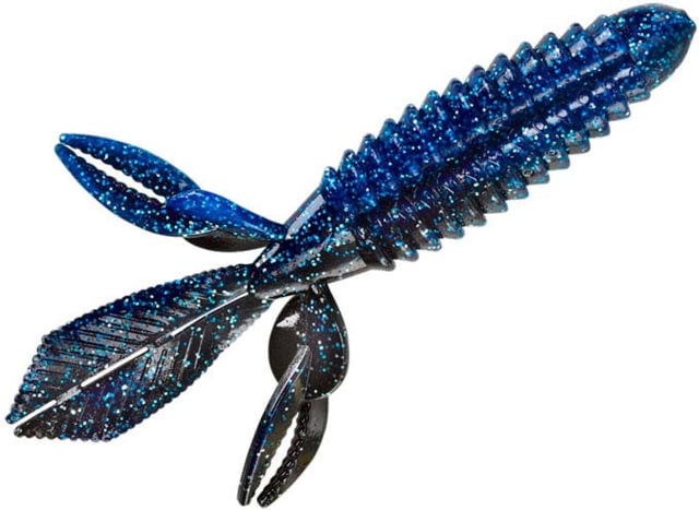 Yum Yum Wooly Bug Bait 4.25in Black Blue Shadow
