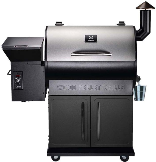 Z Grills 700E Master 8in1 Wood Pellet Grill - Smoker Silver/Black Large
