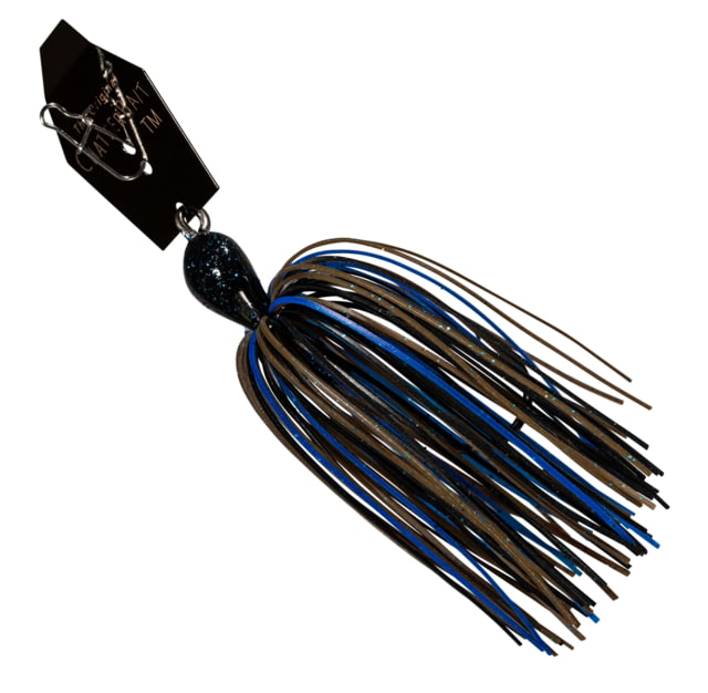 Z-man Big Blade Chatterbait Jig Head 1/2oz Black/Blue Candy