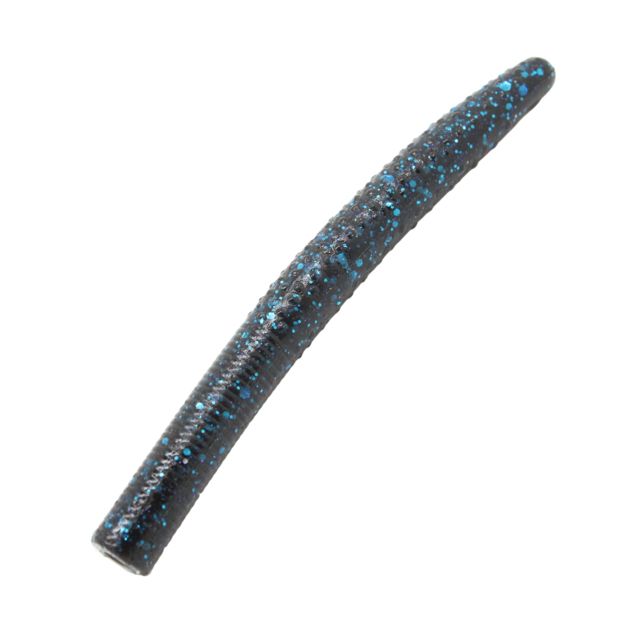 Z-man Big TRD Worm 6 pack 4in Black/Blue Flake