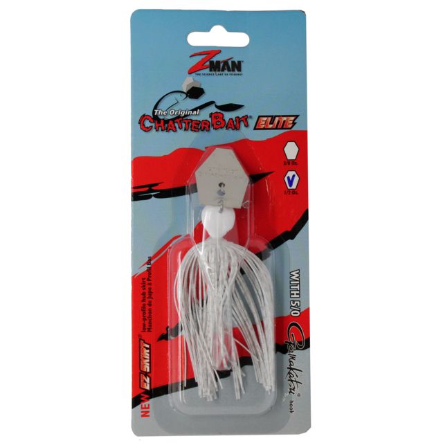 Z-man Chatterbait Elite Swim Jig 1/2oz White