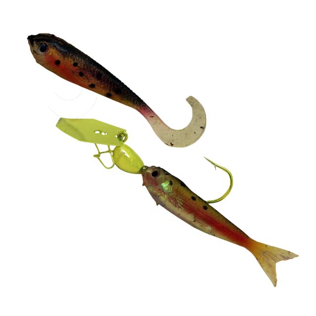 Z-man Flashback Mini Swim Jig 1/8oz Chartruese/Rainbow