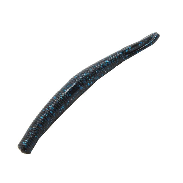 Z-man Hula Stickz Soft Bait 6 pack 4in Black/Blue Flake
