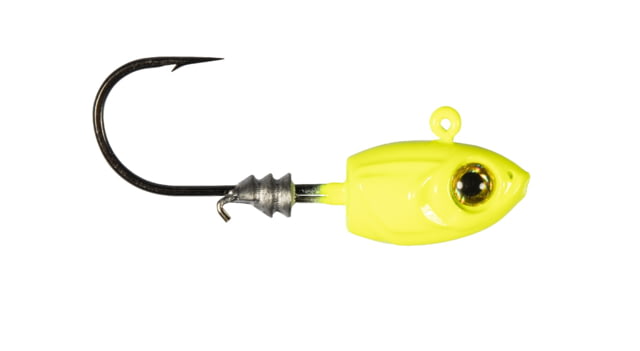 Z-man Micro Shad Jig Head 4 Pack Chartreuse 3/16oz