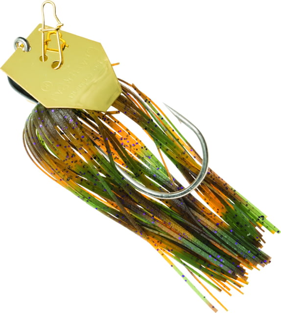 Z-man Original Chatterbait Bladed Swim Jig 4-1/2in 3/8oz Green Pumpkin Purple 5/0 Hook