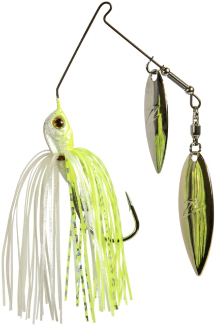 Z-man Slingbladez Power Finesse Double Willow Spinner Baits Fishing Hook 3/8oz 1 Piece Chartreuse Pearl