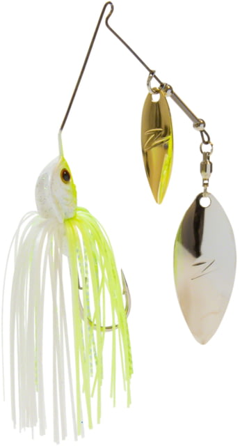 Z-man Slingbladez Double Willow Spinner Bait Fishing Hook 5/0 Hook 3/8oz 1 Piece Chartreuse Pearl