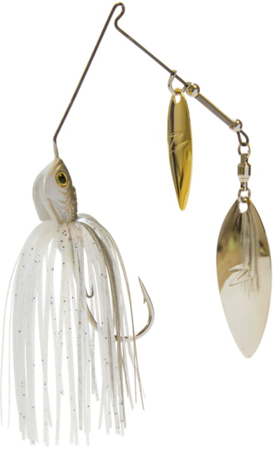 Z-man Slingbladez Double Willow Spinner Bait Fishing Hook 5/0 Hook 3/8oz 1 Piece Greenback Shad