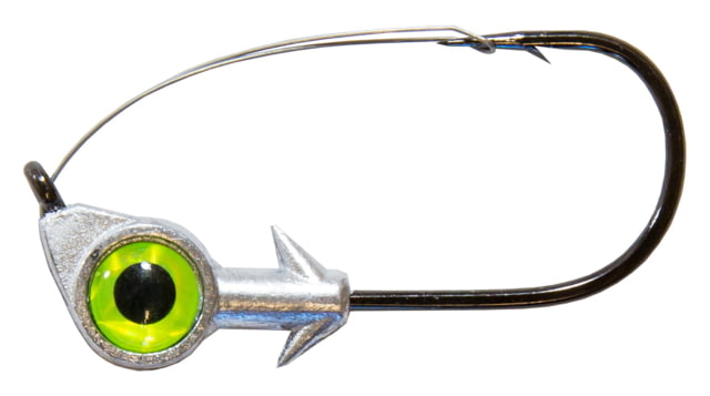 Z-man Weedless Eye Jigheads Chartreuse 3/16oz 3 per Pack
