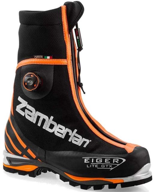 Zamberlan  Eiger Lite Boa GTX RR Mountaineering Shoes - Men's Black/Orange 9.5 US