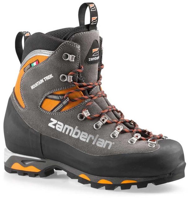Zamberlan Mountain Trek GTX RR Mountaineering Shoes - Men's Graphite/Orange 11 US Medium