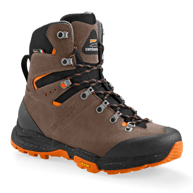 Zamberlan Thunder Pro GTX Hiking Shoes - Men's PFAS-Free Dark Brown/Orange 8.5