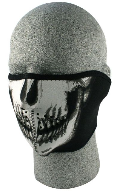 Zan Headgear Neoprene Half Mask Skull Face WNFM002H