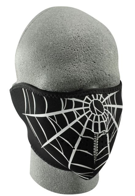 Zan Headgear Neoprene Half Mask Spider Web WNFM055H