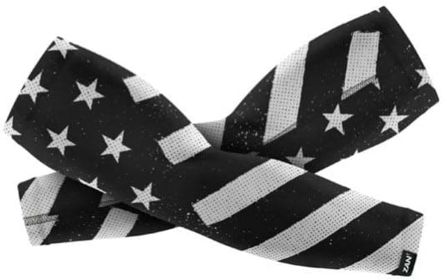 Zan Headgear Zan Headgear Sportflex Series Arm Sleeve Black & White Flag