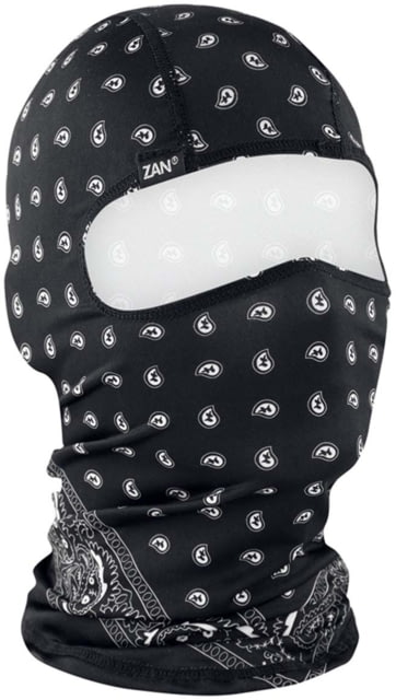 Zan Headgear Polyester Balaclava - Men's One Size Black Paisley